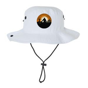 Bigfoot Halloween Bigfoot Night Stroll Bigfoot In Graveyard Legacy Cool Fit Booney Bucket Hat