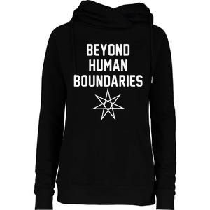 Beyond Human Boundaries Alter Kin Otherkin Therian Womens Funnel Neck Pullover Hood