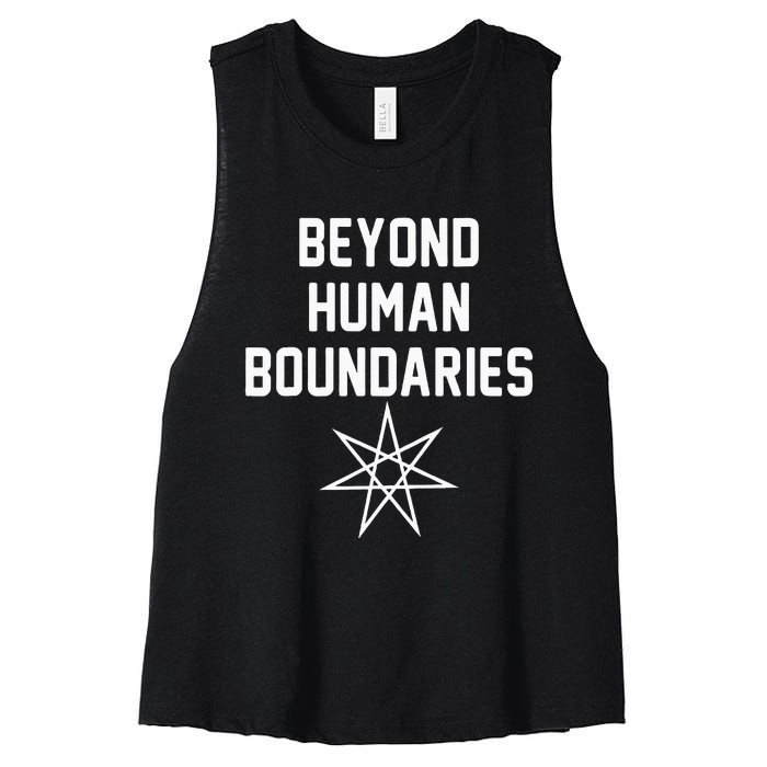 Beyond Human Boundaries Alter Kin Otherkin Therian Women's Racerback Cropped Tank