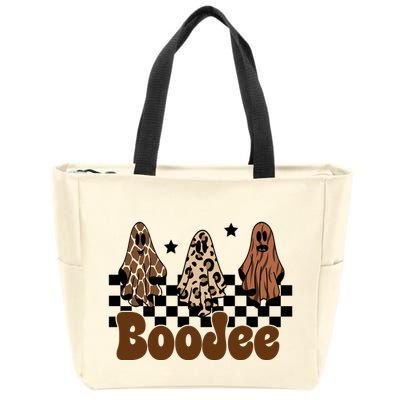 BooJee Halloween Bougie Ghost Funny Zip Tote Bag