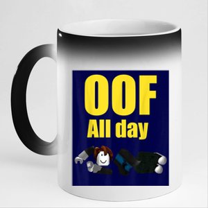 Bacon Hair Boy Oof All Day Design For Pc Vr &Amp; Video Gamers 11oz Black Color Changing Mug