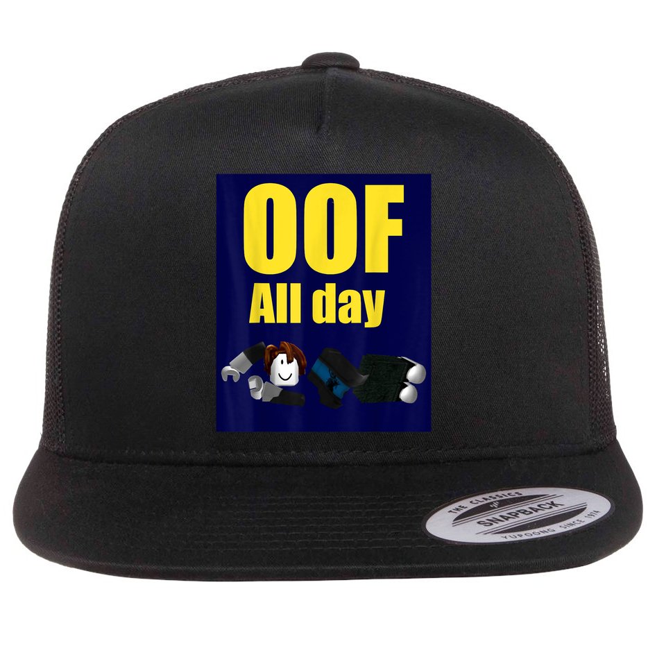 Bacon Hair Boy Oof All Day Design For Pc Vr &Amp; Video Gamers Flat Bill Trucker Hat
