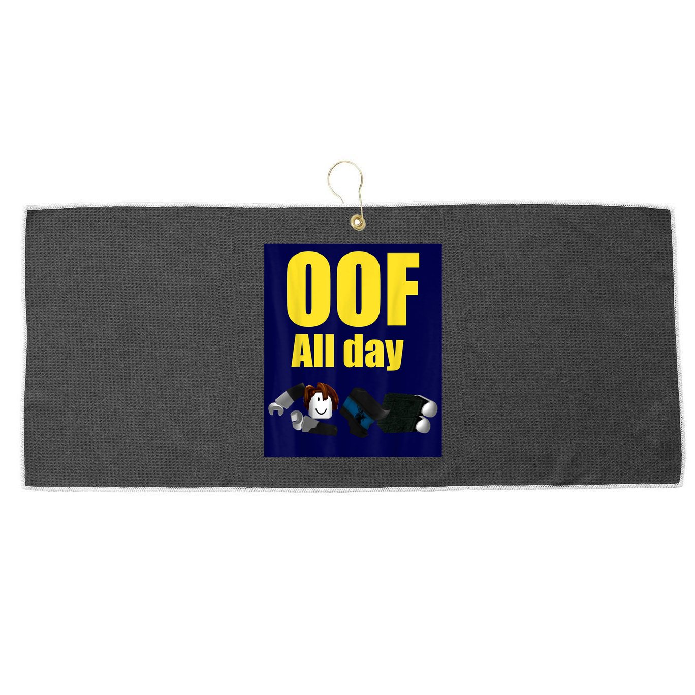 Bacon Hair Boy Oof All Day Design For Pc Vr &Amp; Video Gamers Large Microfiber Waffle Golf Towel