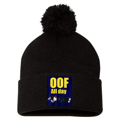 Bacon Hair Boy Oof All Day Design For Pc Vr &Amp; Video Gamers Pom Pom 12in Knit Beanie