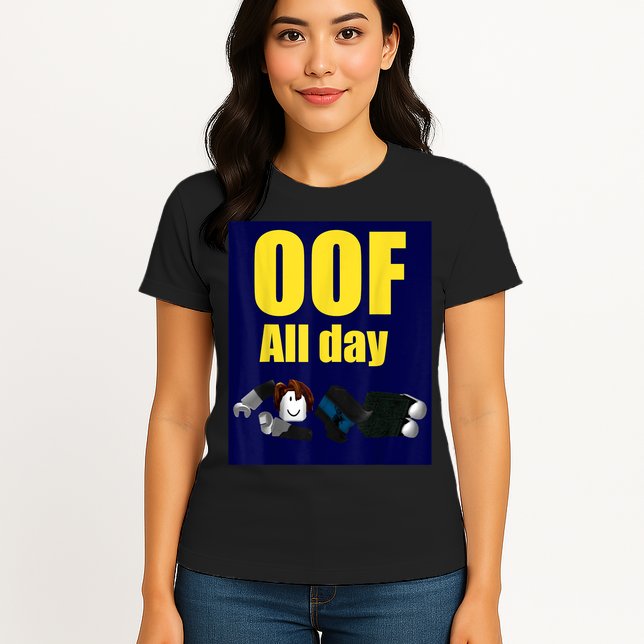 Bacon Hair Boy Oof All Day Design For Pc Vr &Amp; Video Gamers Womens T-Shirt