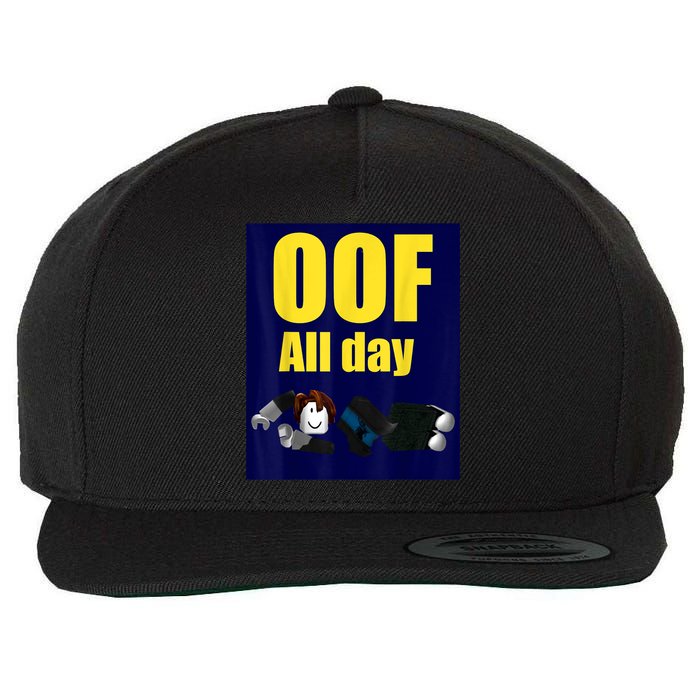 Bacon Hair Boy Oof All Day Design For Pc Vr &Amp; Video Gamers Wool Snapback Cap