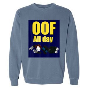 Bacon Hair Boy Oof All Day Design For Pc Vr &Amp; Video Gamers Garment-Dyed Sweatshirt