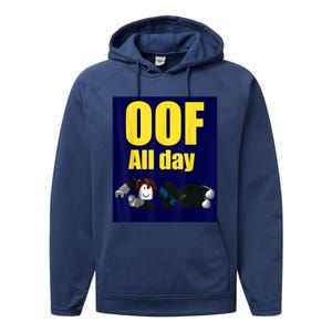 Bacon Hair Boy Oof All Day Design For Pc Vr &Amp; Video Gamers Performance Fleece Hoodie