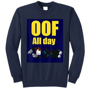 Bacon Hair Boy Oof All Day Design For Pc Vr &Amp; Video Gamers Tall Sweatshirt