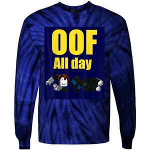 Bacon Hair Boy Oof All Day Design For Pc Vr &Amp; Video Gamers Tie-Dye Long Sleeve Shirt