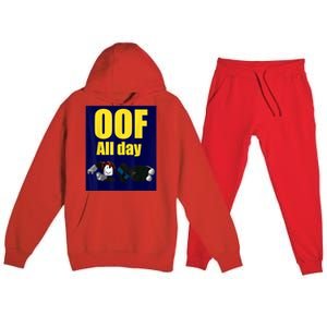 Bacon Hair Boy Oof All Day Design For Pc Vr &Amp; Video Gamers Premium Hooded Sweatsuit Set