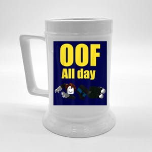 Bacon Hair Boy Oof All Day Design For Pc Vr &Amp; Video Gamers Beer Stein