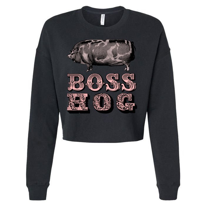 Boss Hog Cropped Pullover Crew