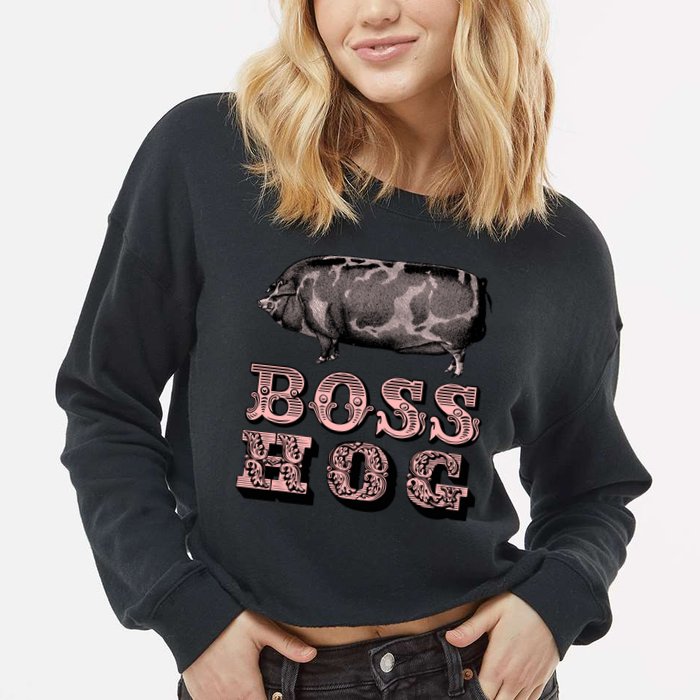 Boss Hog Cropped Pullover Crew