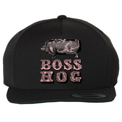 Boss Hog Wool Snapback Cap