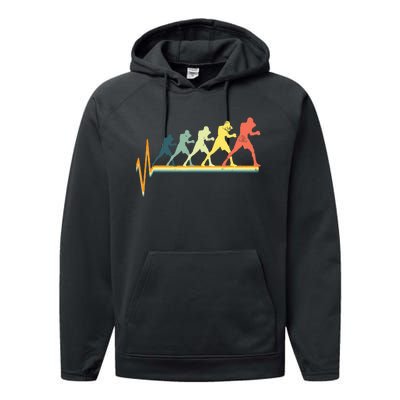 Boxing Heartbeat Boxer Gift Love Performance Fleece Hoodie