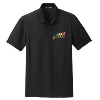 Boxing Heartbeat Boxer Gift Love Dry Zone Grid Polo