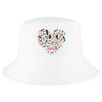 Bird Heart Birding Bird Watching Birder Bird Watcher Cool Comfort Performance Bucket Hat