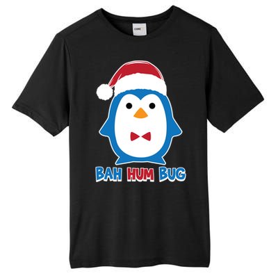 Bah Hum Bug Penguin Santa Hat Anti Xmas Scrooge Humor Gift Tall Fusion ChromaSoft Performance T-Shirt