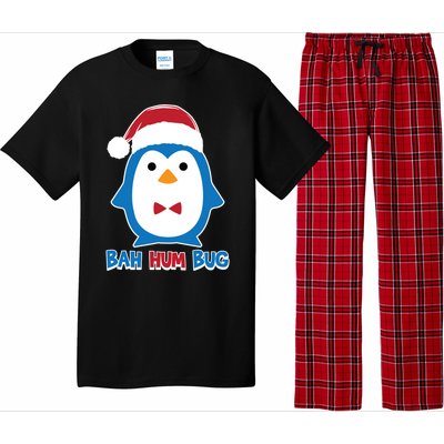 Bah Hum Bug Penguin Santa Hat Anti Xmas Scrooge Humor Gift Pajama Set