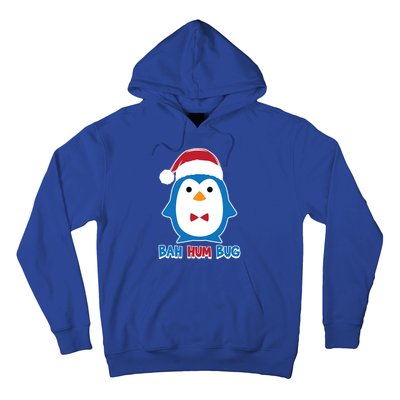 Bah Hum Bug Penguin Santa Hat Anti Xmas Scrooge Humor Gift Hoodie