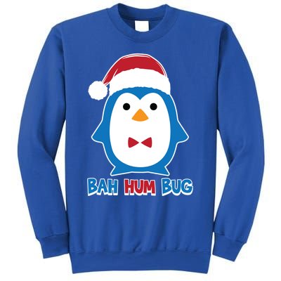 Bah Hum Bug Penguin Santa Hat Anti Xmas Scrooge Humor Gift Sweatshirt