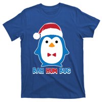 Bah Hum Bug Penguin Santa Hat Anti Xmas Scrooge Humor Gift T-Shirt