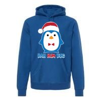 Bah Hum Bug Penguin Santa Hat Anti Xmas Scrooge Humor Gift Premium Hoodie