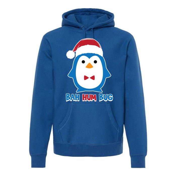 Bah Hum Bug Penguin Santa Hat Anti Xmas Scrooge Humor Gift Premium Hoodie