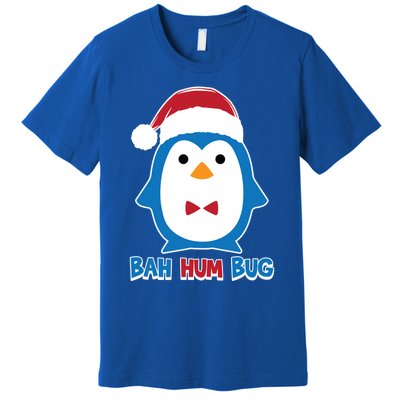 Bah Hum Bug Penguin Santa Hat Anti Xmas Scrooge Humor Gift Premium T-Shirt