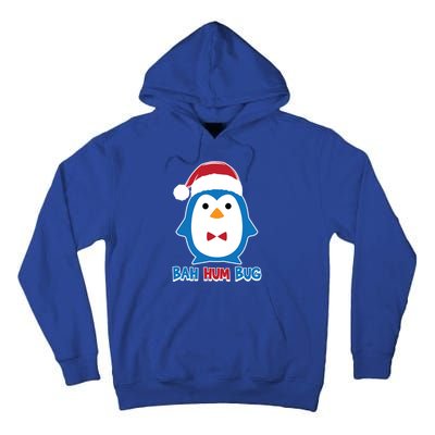 Bah Hum Bug Penguin Santa Hat Anti Xmas Scrooge Humor Gift Tall Hoodie