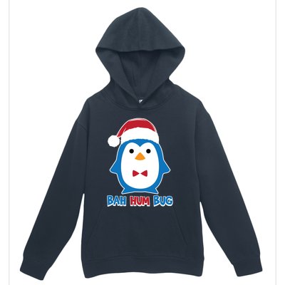 Bah Hum Bug Penguin Santa Hat Anti Xmas Scrooge Humor Gift Urban Pullover Hoodie