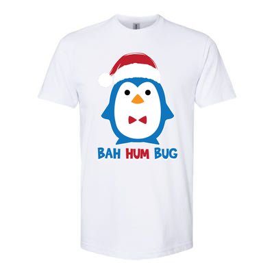 Bah Hum Bug Penguin Santa Hat Anti Xmas Scrooge Humor Gift Softstyle® CVC T-Shirt