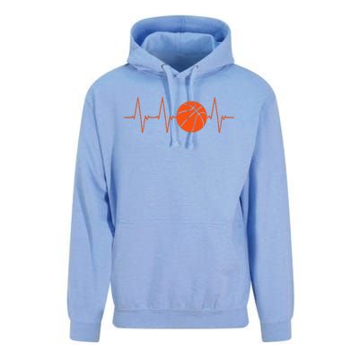 Basketball Heartbeat Bball Gift Unisex Surf Hoodie