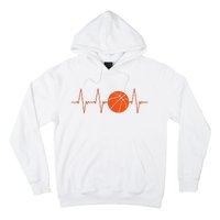 Basketball Heartbeat Bball Gift Hoodie