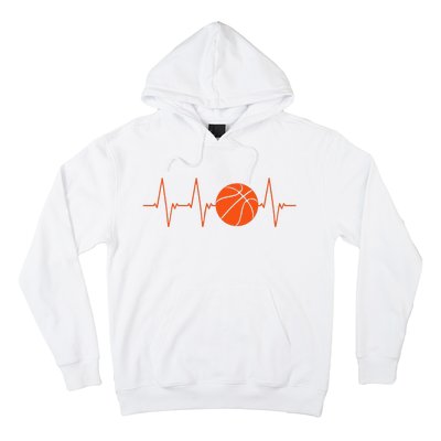 Basketball Heartbeat Bball Gift Hoodie