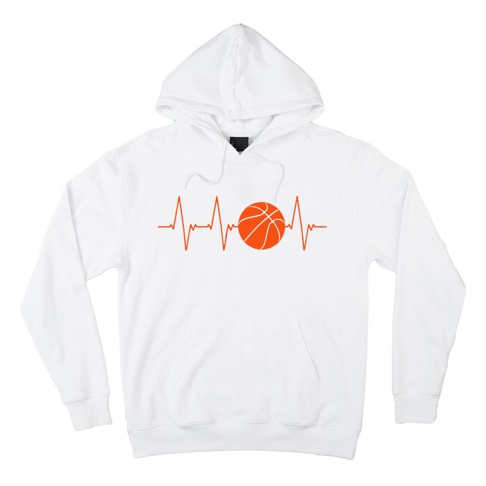 Basketball Heartbeat Bball Gift Hoodie