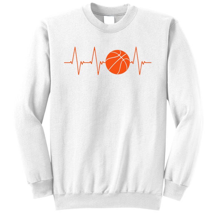 Basketball Heartbeat Bball Gift Sweatshirt