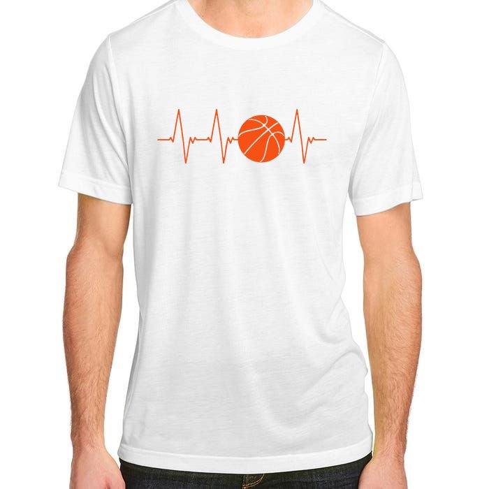 Basketball Heartbeat Bball Gift Adult ChromaSoft Performance T-Shirt