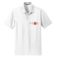 Basketball Heartbeat Bball Gift Dry Zone Grid Polo