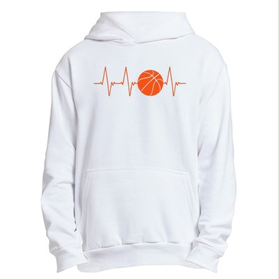 Basketball Heartbeat Bball Gift Urban Pullover Hoodie