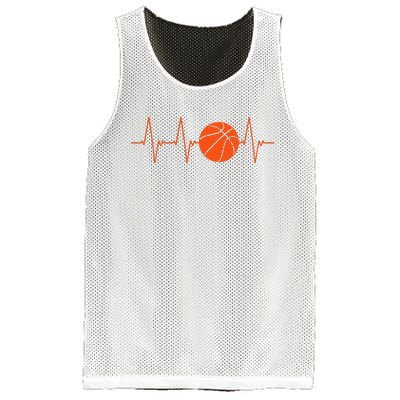 Basketball Heartbeat Bball Gift Mesh Reversible Basketball Jersey Tank