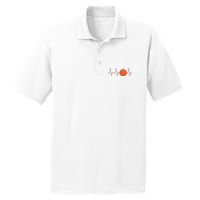 Basketball Heartbeat Bball Gift PosiCharge RacerMesh Polo