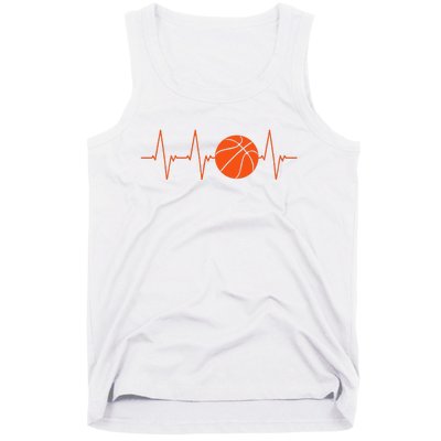 Basketball Heartbeat Bball Gift Tank Top