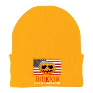 Build Halloween Better Halloween Biden Supporter Cool Gift Knit Cap Winter Beanie