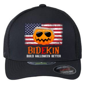 Build Halloween Better Halloween Biden Supporter Cool Gift Flexfit Unipanel Trucker Cap