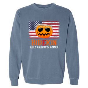 Build Halloween Better Halloween Biden Supporter Cool Gift Garment-Dyed Sweatshirt