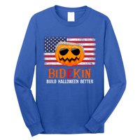 Build Halloween Better Halloween Biden Supporter Cool Gift Long Sleeve Shirt