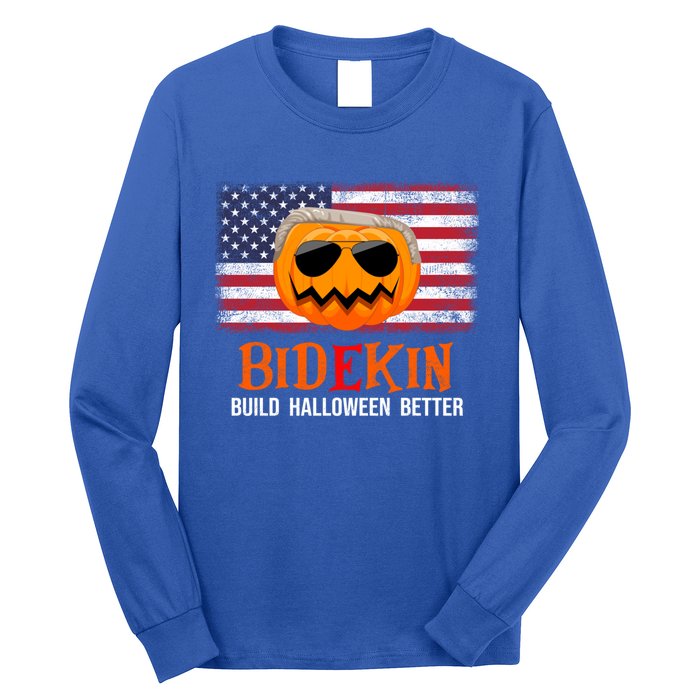 Build Halloween Better Halloween Biden Supporter Cool Gift Long Sleeve Shirt