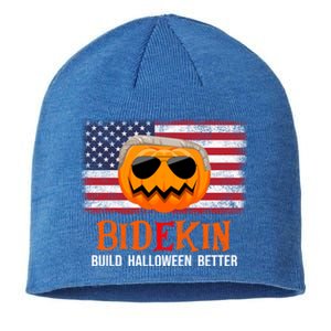 Build Halloween Better Halloween Biden Supporter Cool Gift Sustainable Beanie